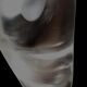 “Leaf” bowl / medium size / Helle Damkjær for Georg Jensen / brushed stainless steel / asymmetrical / Danish modern design