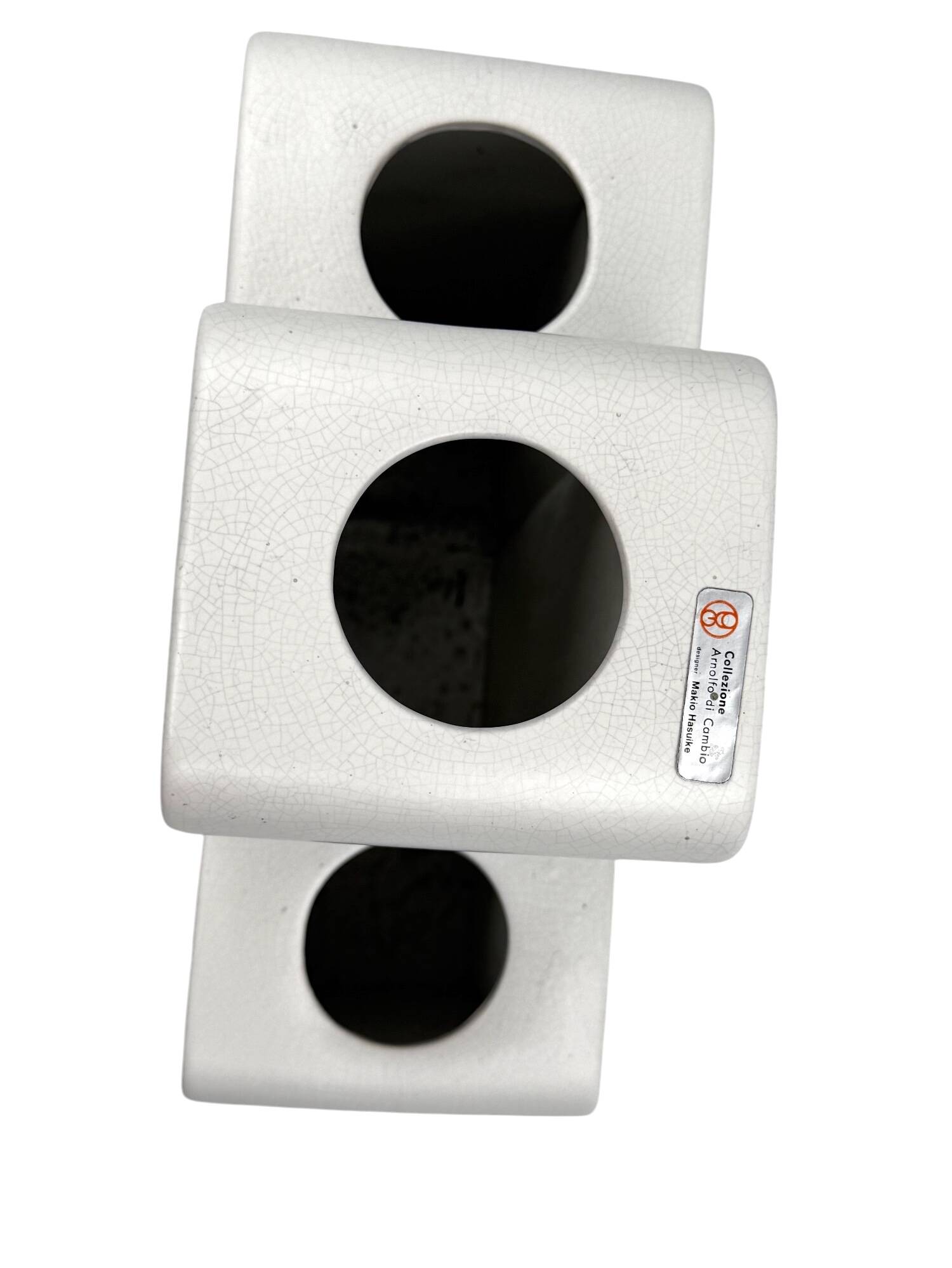 Makio Hasuike, space age ceramic vase, Arnolfo di Cambio, Italy 1975