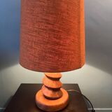 Table lamp in turned solid wood