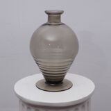 Smoked glass vase