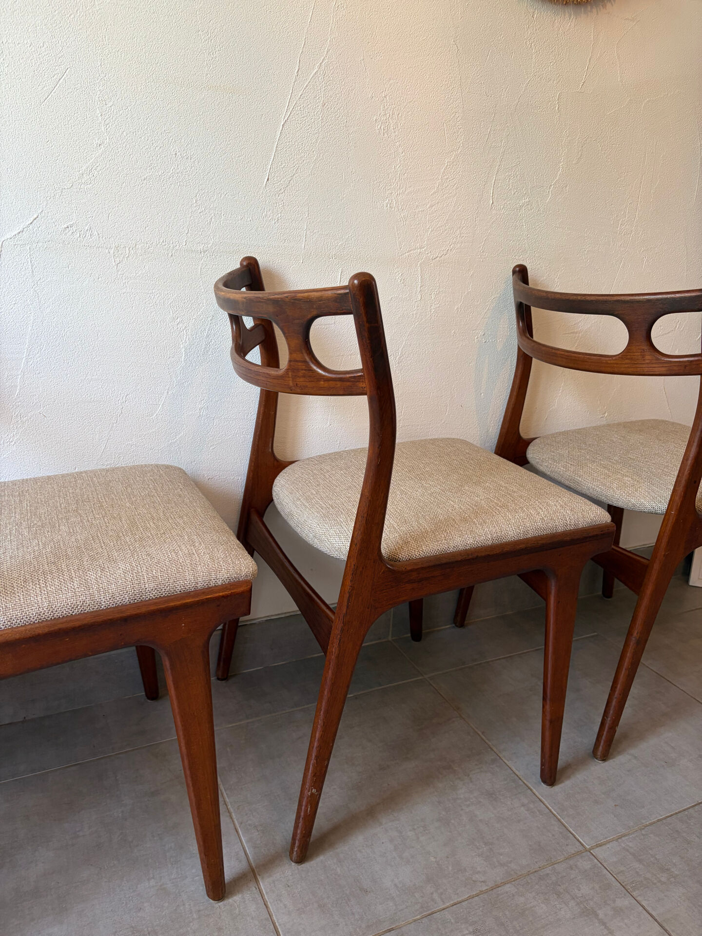 4 Scandinavian teak chairs Samcom Andersen Johannes