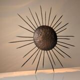 Sunburst Ceiling Lamp in Iron, 1950s