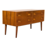 Commode Basse en Teck par Carlo Jensen pour Hundevad & Co., 1960s