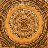 Vintage side table in wrought iron & ceramic – 1960s