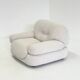 Sapporo armchair by Mario Marenco for Mobil Girgi in cream beige