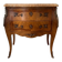 Commode sauteuse style Louis XV en bois et marbre