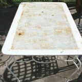 Table en fer forgé années 50