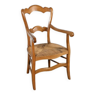 Fauteuil en merisier, style Louis Philippe, fin XIXème