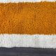 Handmade pure wool rug in orange and white, 1.5/2.5 m.