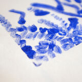 Monoprint in Blue