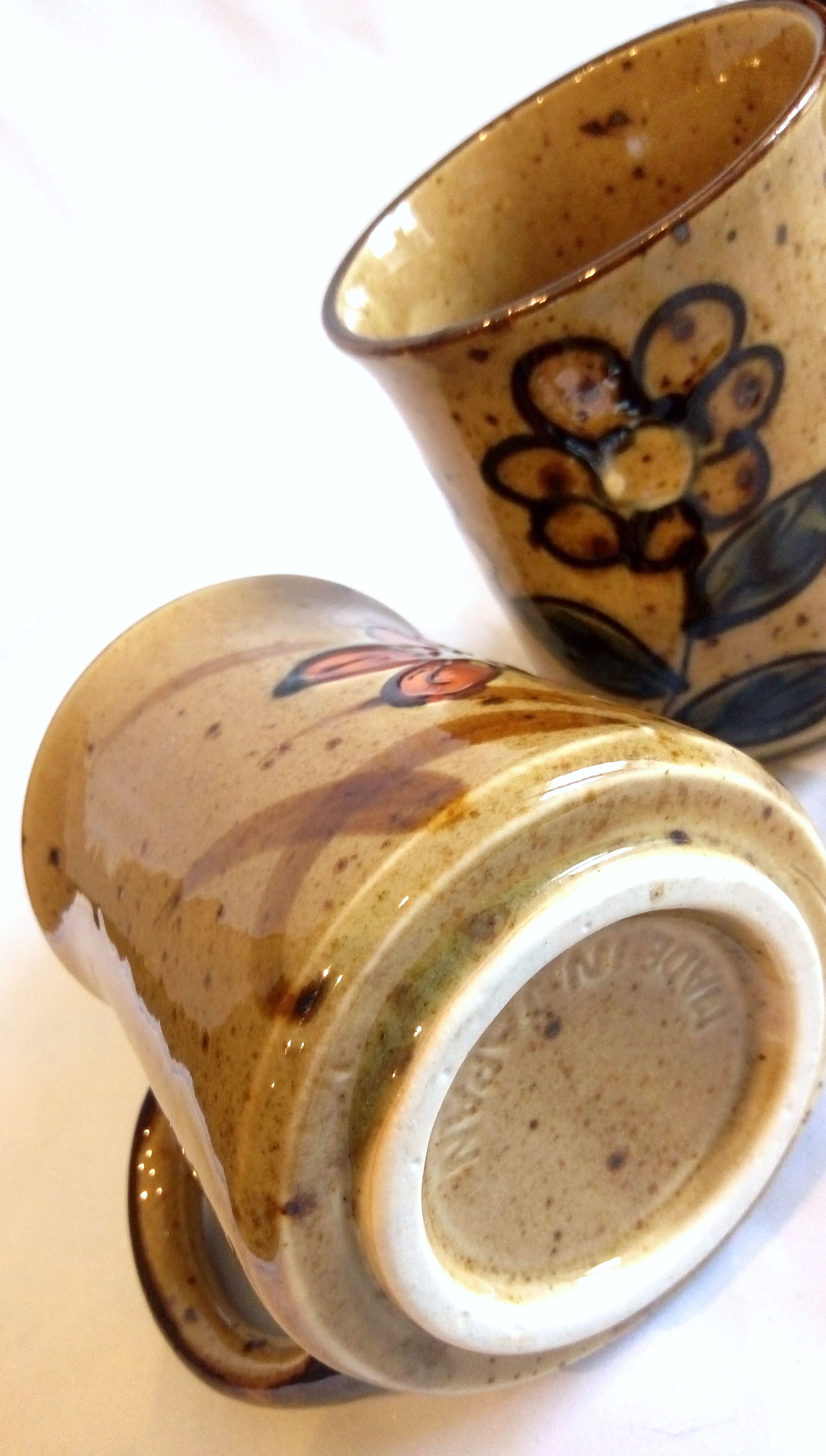 Japanese flower cup duo