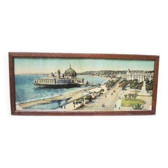 Old Colorized Panoramic Photo: Promenade des Anglais – Nice