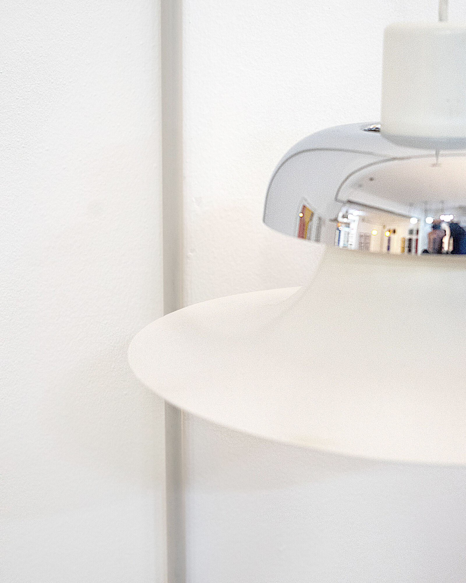 Mandalay White and Silver Pendant Lamp by Andreas Hansen for Louis Poulsen, Denmark