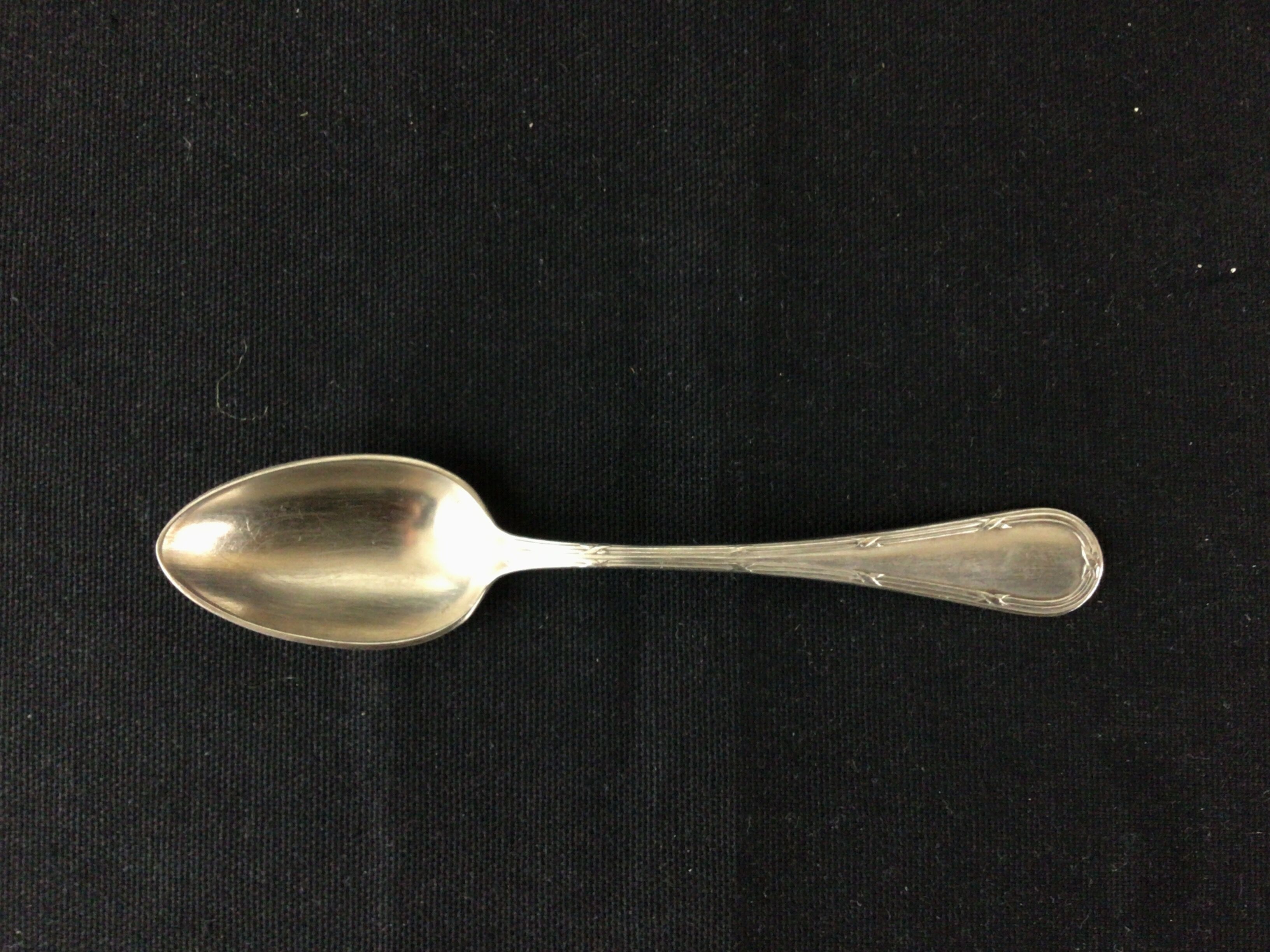 Set of 12 spoons in silver metal Apollo 18gr