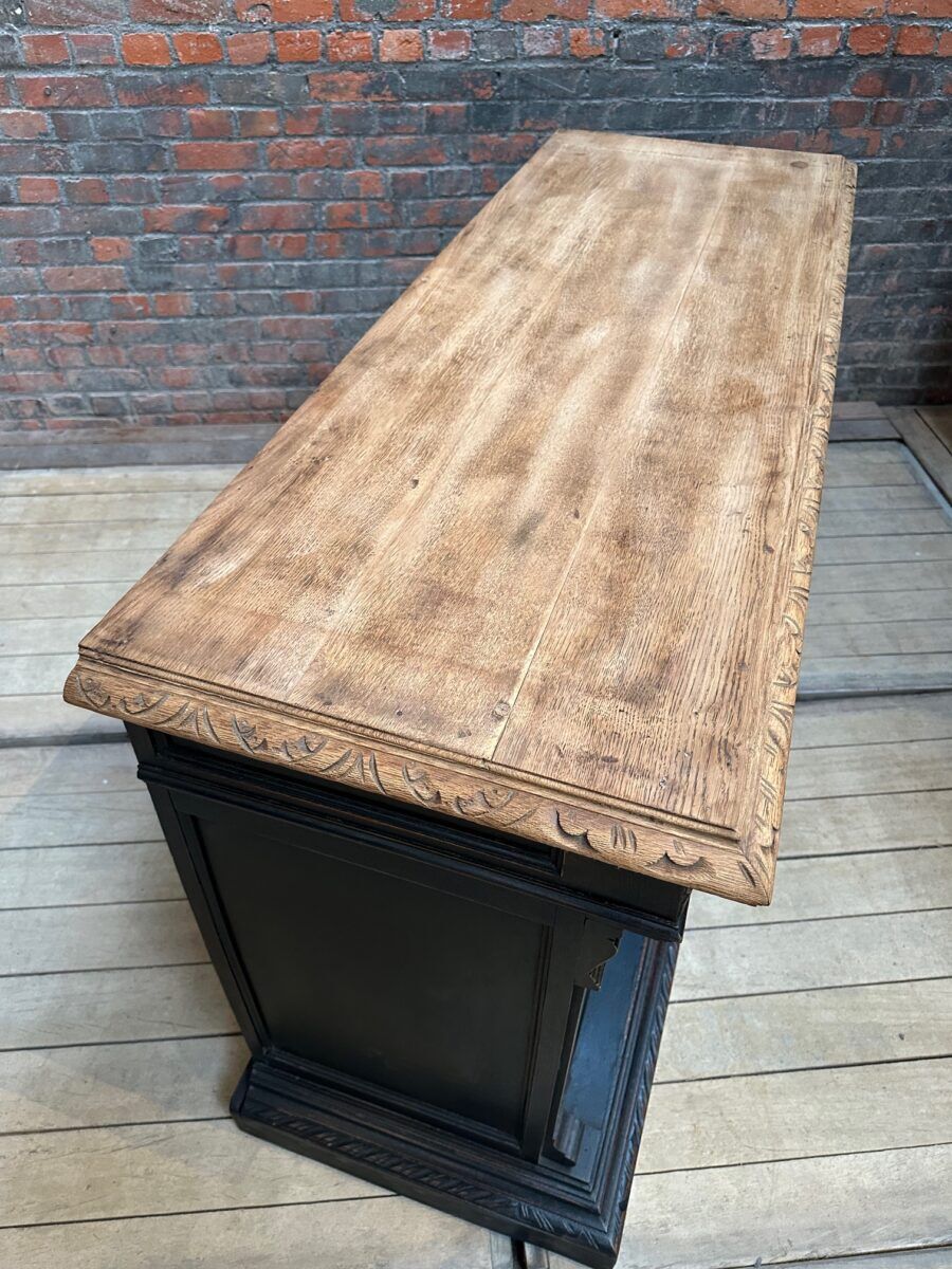 Comptoir en chêne début XXème