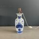 Asian lamp base made of hand-painted porcelain.