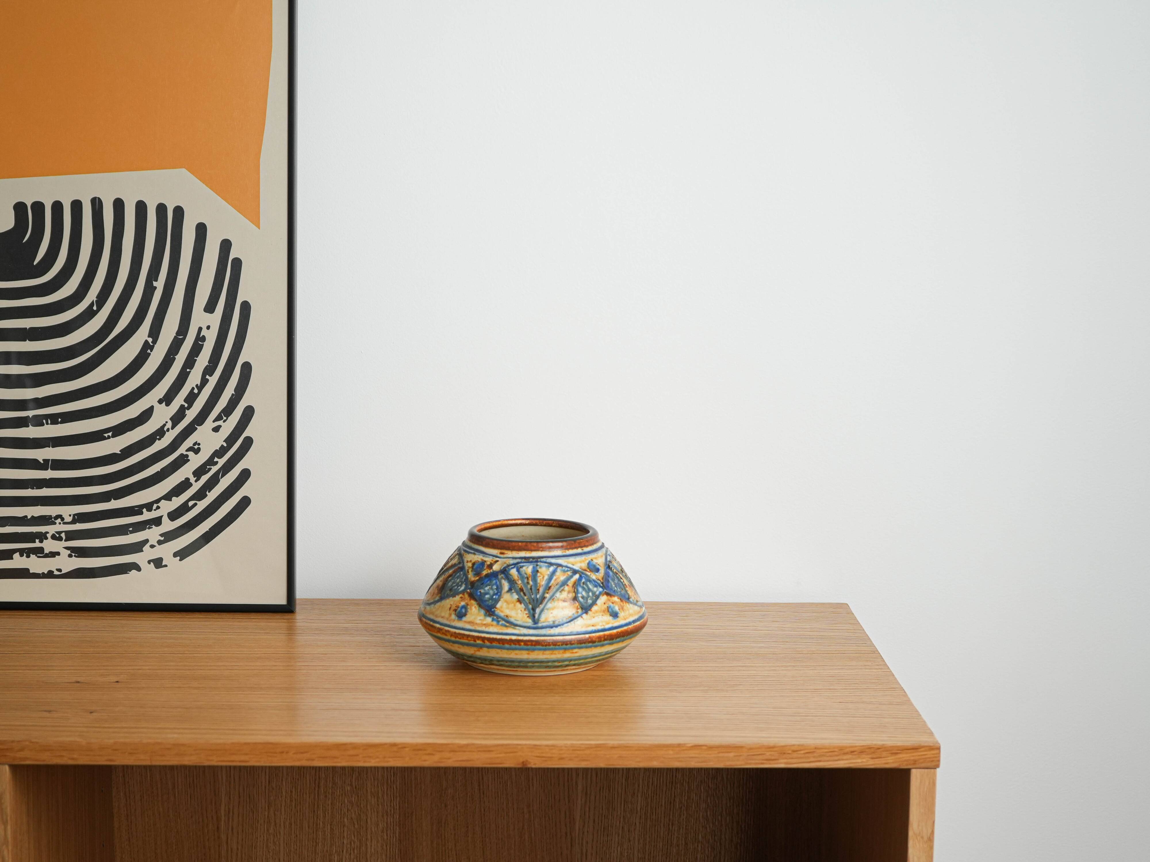 Ceramic vase, Danish design, 1960s, manufactured by Søholm