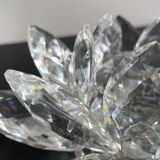 Crystal Flower Paperweight Sculpture