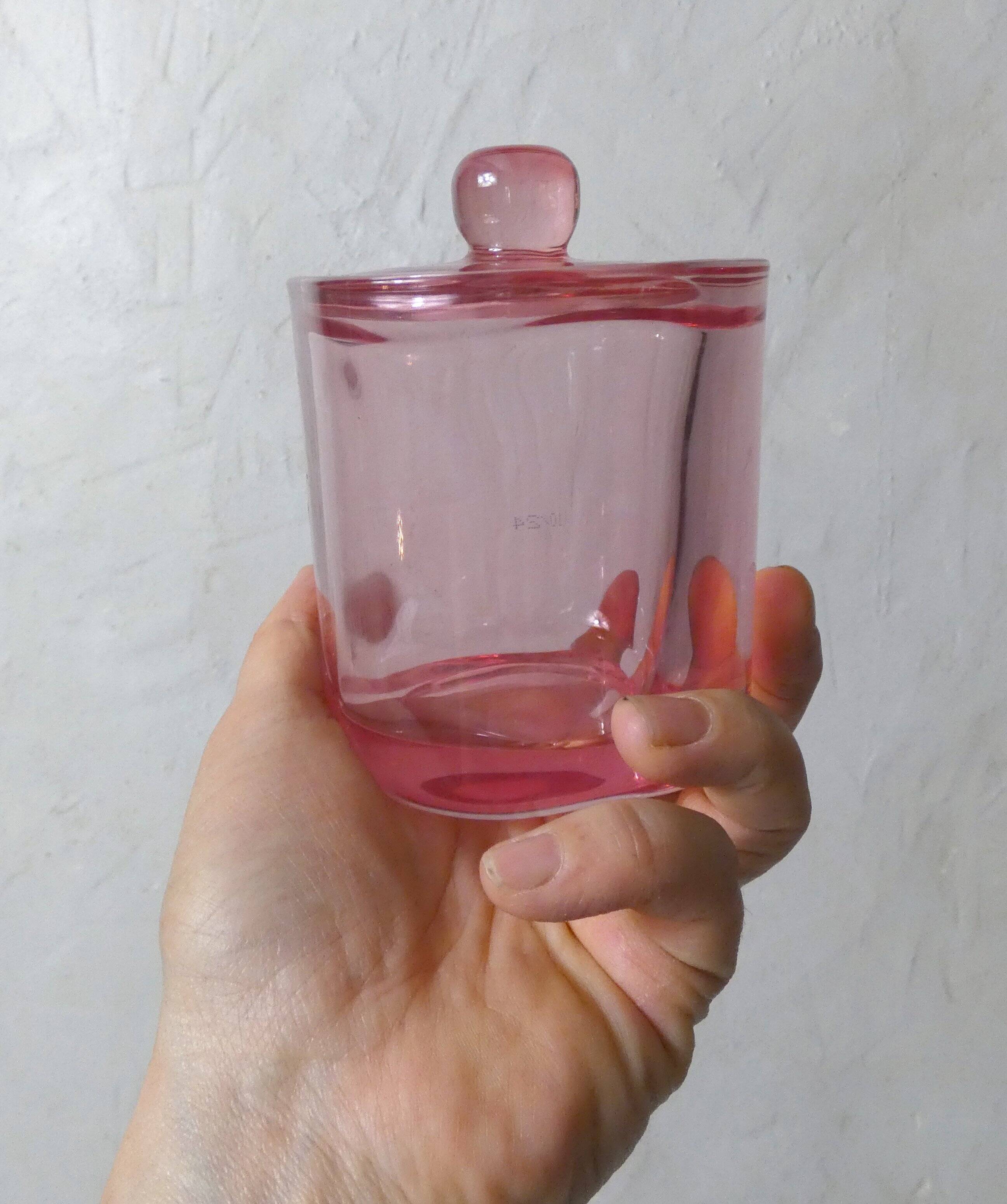 3 glass sweet jars