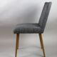 Chaises vintage noir et blanc années 1970