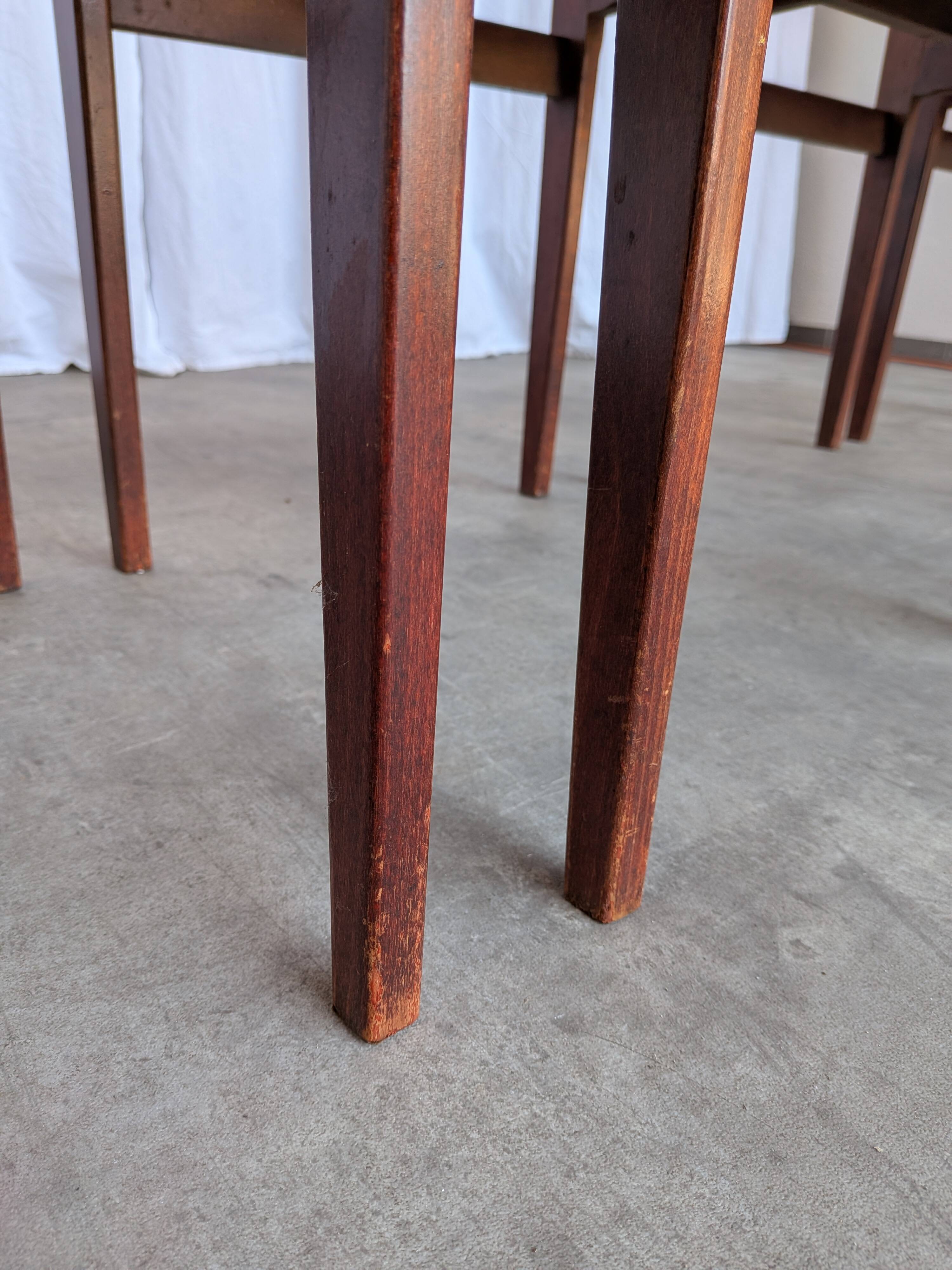 Chaises de salle à manger vintage stol kamnik : années 1970, style scandinave moderne, ensemble de 4