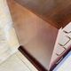 Large vintage chest of drawers with four drawers and one door in oak, circa 1960s