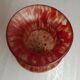 Old glass paste vase h 22.5 cm vintage, decoration, collection