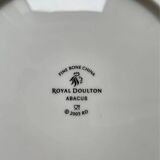 Royal Doulton "Abacus" Plate 22.5 cm Platinum Porcelain