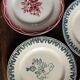6 mismatched flat plates Terre de Fer Digoin Sarreguemines
