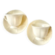 Pair of white porcelain teacups from Wedgwood
