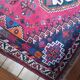 Vintage Iranian rug from the 1950s. Handcrafted, handmade.
