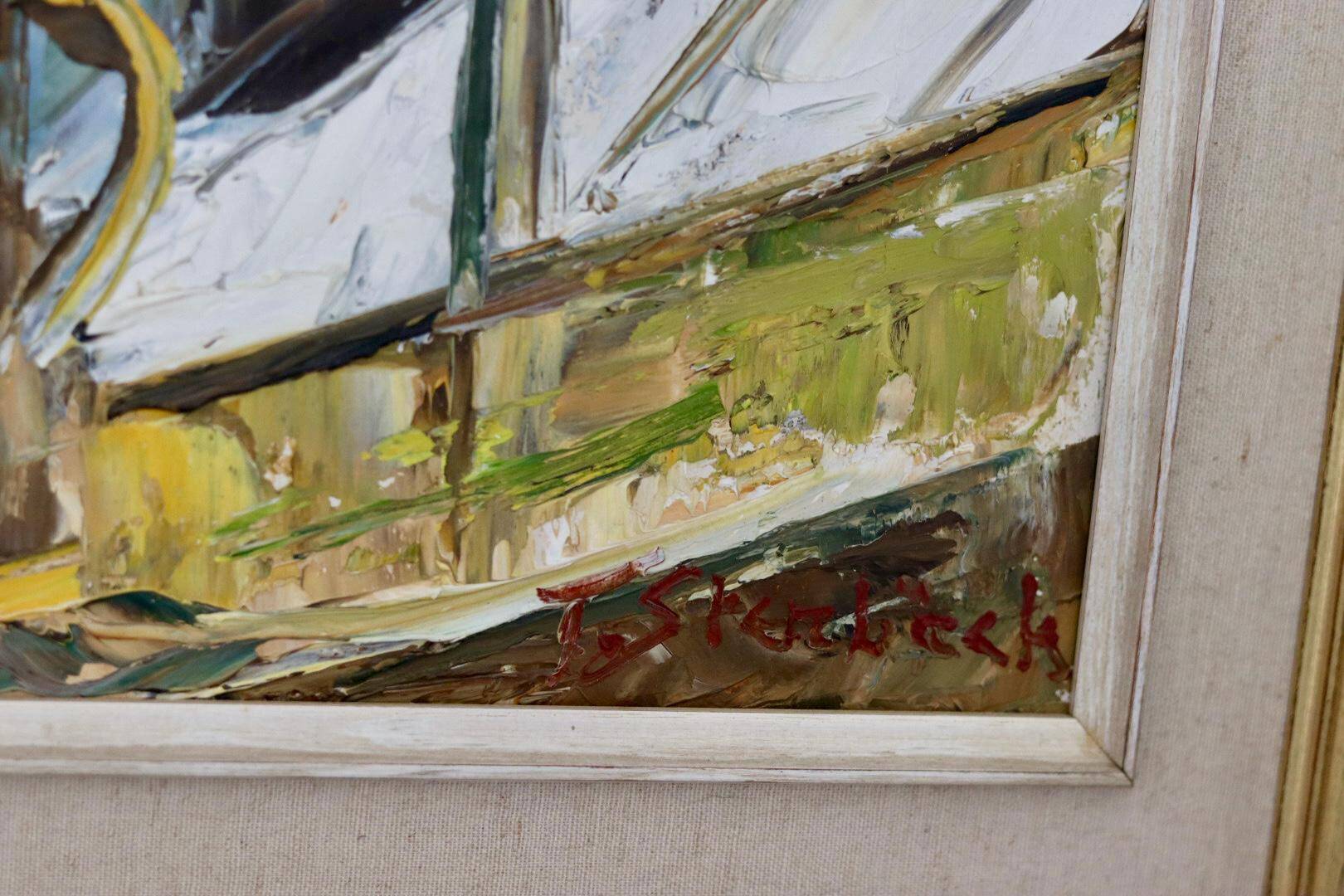 "Yellow Flowers by a Window" by T. Stenbäck