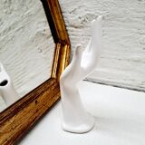 White soliflore hand
