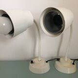 Pair of Jeulin bedside desk lamps