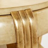 Side table parchment gilding 1930s