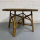 Table basse soleil en rotin