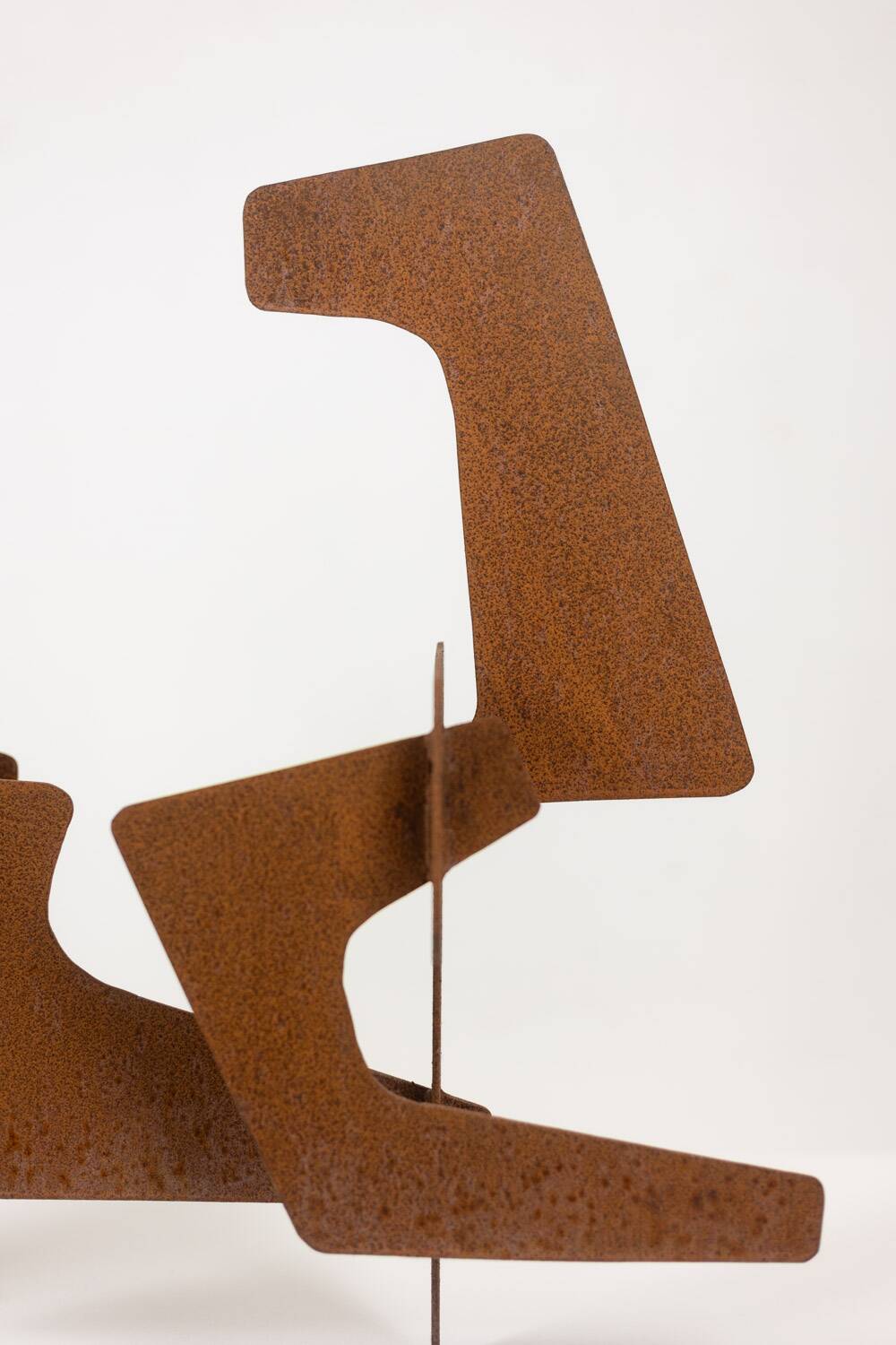 MPCEM. Abstract sculpture in corten steel. Unique piece, 2014.