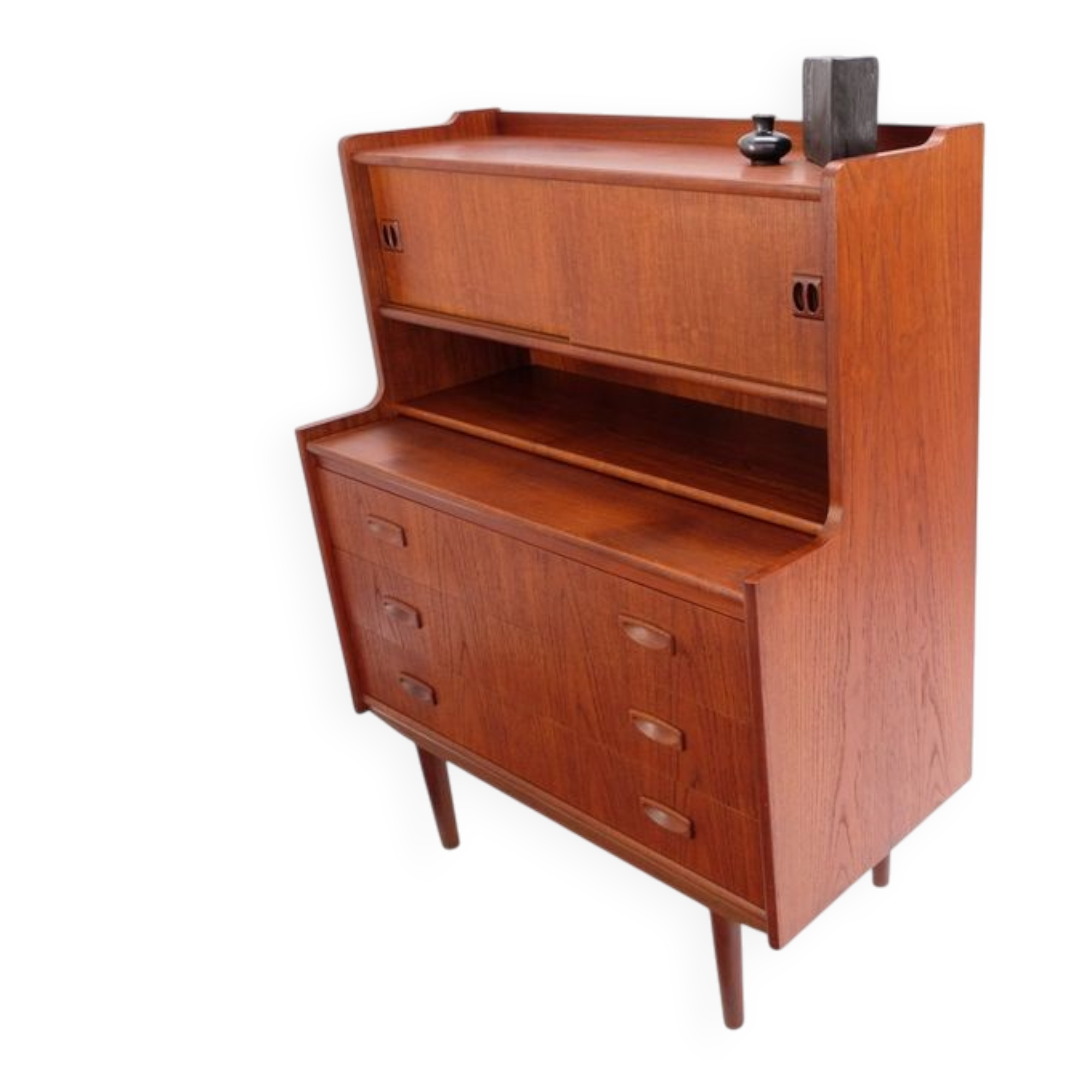Vintage Danish secretary from the 1960s/70s, in teak, mid-century style.