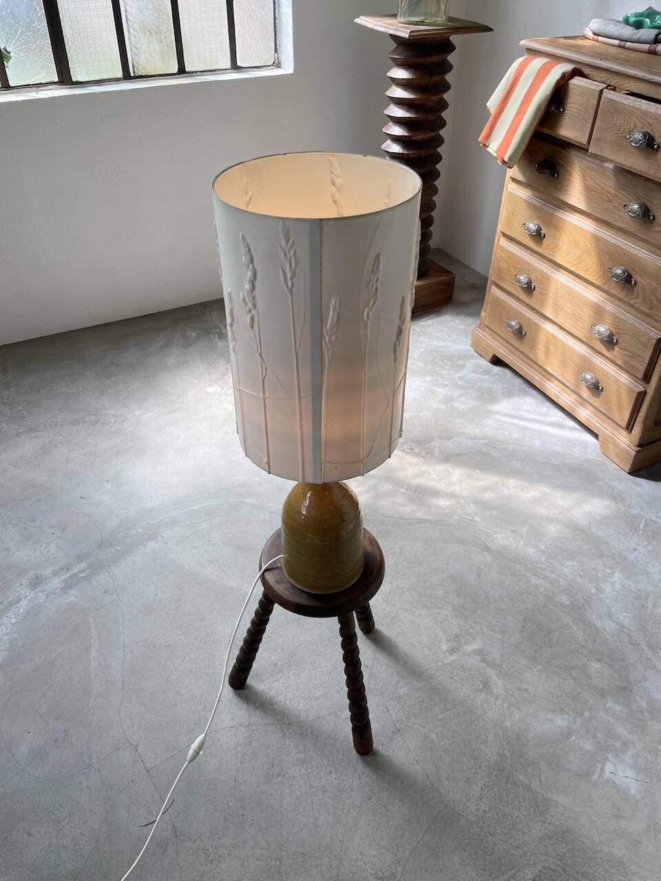 50s ceramic lamp Poteries du Marias