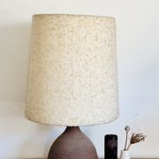Lampe en céramique brutaliste vintage XL
