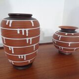 German ceramic vase, 1960s, set of 2