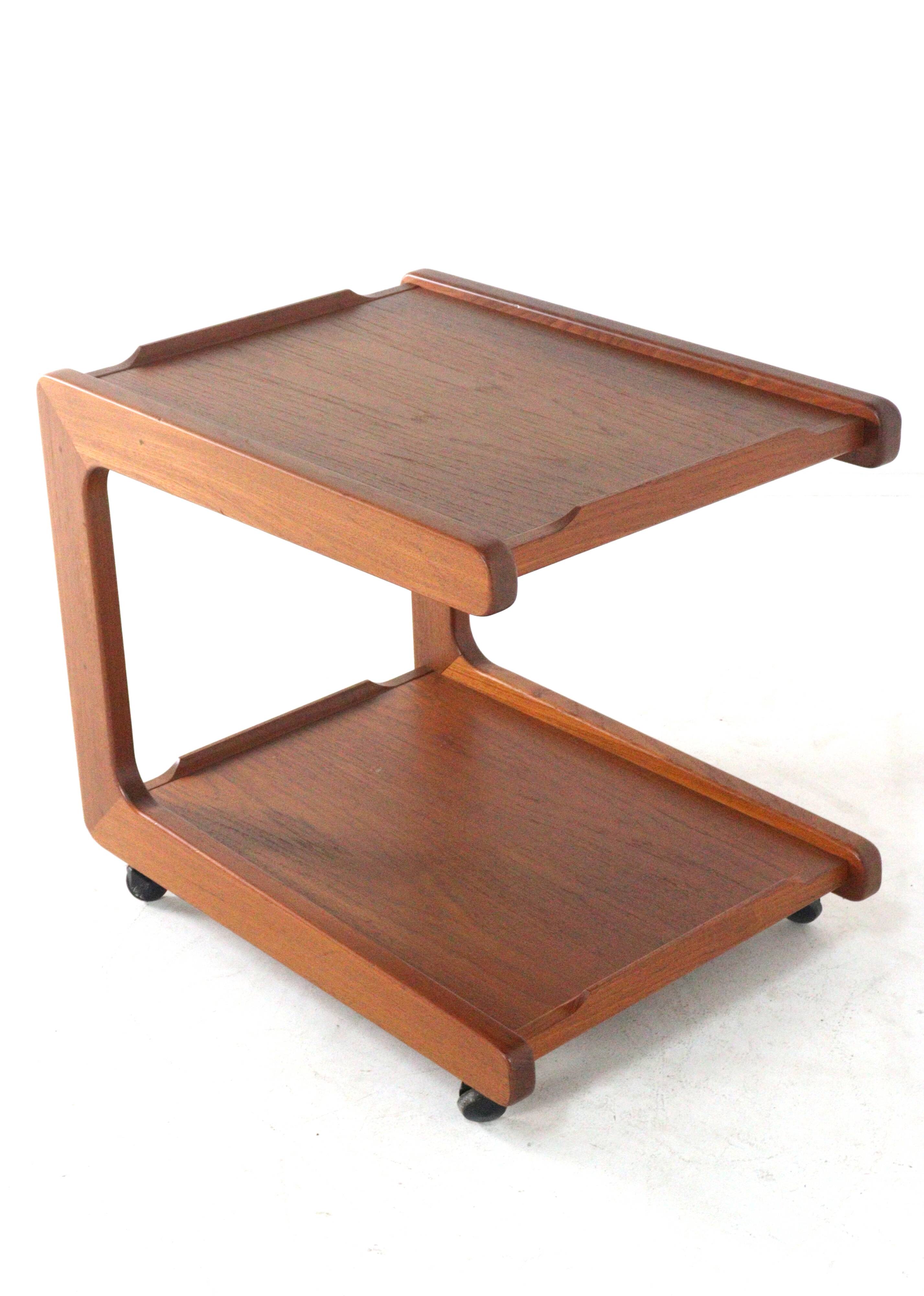 Danish design teak trolley - mid century modern design