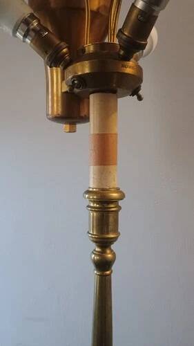 Floor lamp Table lamp signed Malabert house 1930 Art Deco DLG rings Quinet