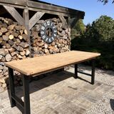 High table, island in wood and metal