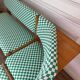 Vintage pine corner bench dining area
