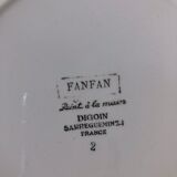 Set of 5 soup plates Digoin Sarreguemines Fanfan