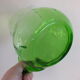 Pichet ou broc à eau en verre ouraline couleur vert ancien