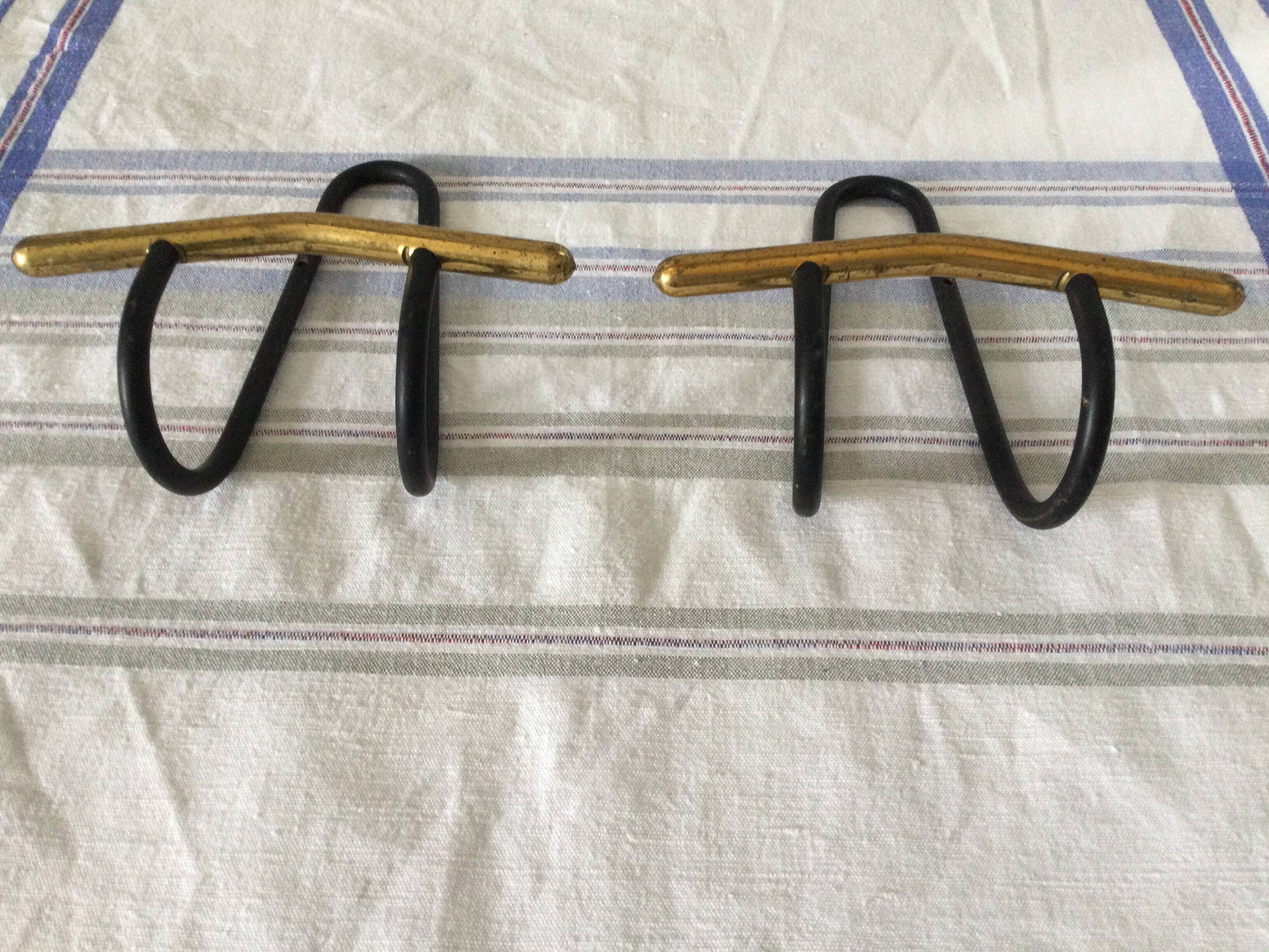 Black and gold designer wall hooks