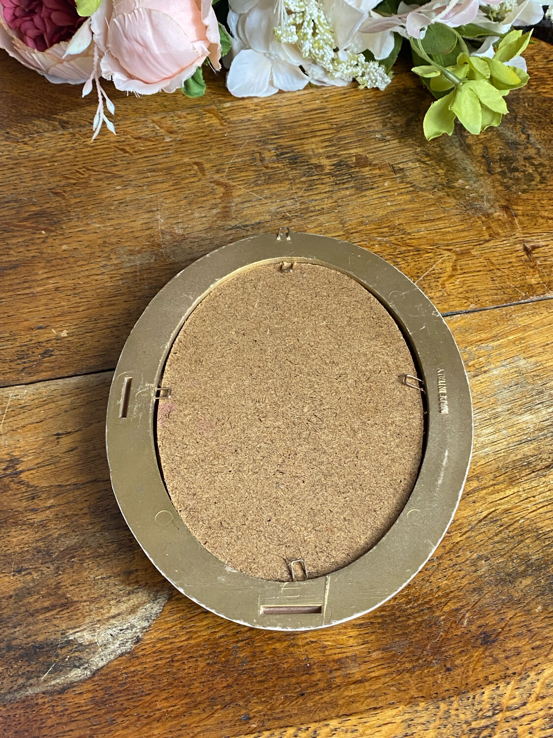 Small Italian oval-shaped mirror