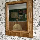 Rectangular Rattan Wall Mirror